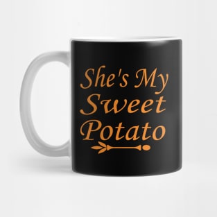 She's My Sweet Potato Thanksgiving Halloween Matching Couple Mug